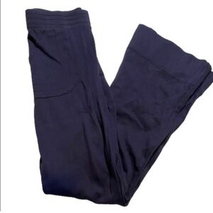 Betabrand Blue Ink Flare Dress Yoga Pants